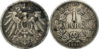 GERMANY - EMPIRE Mark Coin, Wilhelm II, Karlsruhe, Silver -