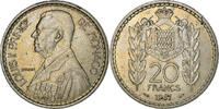 Monaco 20 Francs, Vingt Coin, Louis II, Poissy -