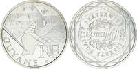 France 10 Euro Paris, Guyane, Silver, KM:1654 -