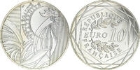 France 10 Euro Coq, Paris, Silver -
