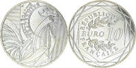 France 10 Euro Coq, Paris, Silver -
