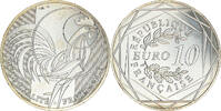 France 10 Euro Monnaie de Paris, Coq, Paris, Silver -