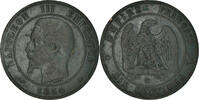 France 10 Centimes Coin, Napoleon III, Napoléon III, Strasbourg -