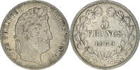 France 5 Francs Coin, Louis-Philippe, Bordeaux, Silver -