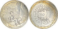 France 10 Euro Petit prince fait de la voile, Paris, Silver -