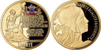 France Medal Liberté, La Marseillaise, Copper Gilt -