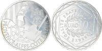 France 10 Euro Provence-Alpes-Cote d'Azur, Paris, Silver -
