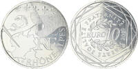 France 10 Euro Rhône Alpes, Silver -