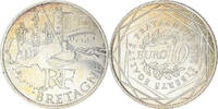 France 10 Euro Bretagne, Silver -