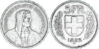 Switzerland 5 Francs Coin, Bern, Silver, KM:40 -