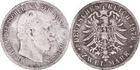 German States 2 Mark Coin, PRUSSIA, Wilhelm I, Frankfurt -