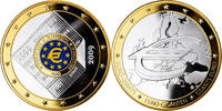 France Medal 10 ans de l'Euro, Copper Gilt -
