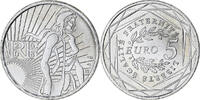 France 5 Euro Monnaie de Paris, Semeuse, Silver, KM:1534 -