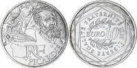 France 10 Euro Picardie, Paris, Silver, KM:1882 -