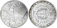 France 10 Euro Ile de France, Paris, Silver, KM:1657 -