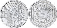 France 5 Euro Semeuse, Monnaie de Paris, Silver, KM:1534 -