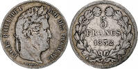 France 5 Francs Coin, Louis-Philippe, Bordeaux, Silver -