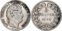 France 5 Francs Coin, Louis-Philippe, Rouen, Silver -