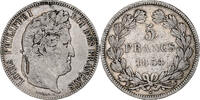 France 5 Francs Coin, Louis-Philippe, Lille, Silver -