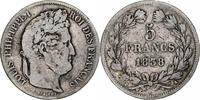 France 5 Francs Coin, Louis-Philippe, Paris, Silver -