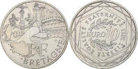 France 10 Euro Bretagne, Silver -