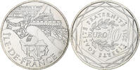 France 10 Euro Ile de France, Paris, Silver, KM:1739 -