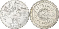 France 10 Euro Bretagne, Silver -