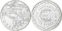 France 10 Euro Corse, Paris, Silver, KM:1740 -