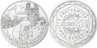 France 10 Euro Champagne-Ardenne, Paris, Silver, KM:1733 -