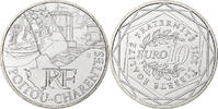 France 10 Euro Poitou-Charentes, Paris, Silver, KM:1748 -
