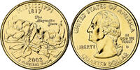 United States Quarter Mississippi, U.S. Mint, golden, Copper-Nickel Clad -