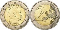 Monaco 2 Euro Albert II, Paris, Bi-Metallic, Gadoury:MC196 -