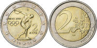 Greece 2 Euro Athens, Bi-Metallic, KM:188 -