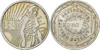 France 5 Euro Semeuse, Silver, KM:1534 -