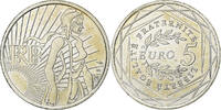 France 5 Euro Semeuse, Silver, KM:1534 -