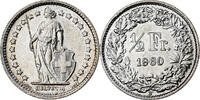 Switzerland 1/2 Franc Bern, Silver, KM:23 -
