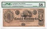Vereinigte Staaten Louisiana, New Orleans, Remainder, PMG 100 Dollars 18(40 s) AU 58