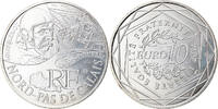 France 10 Euro Nord-Pas de Calais, Paris, Silver, KM:1880 -
