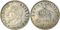 France 20 Centimes Coin, Napoleon III, Napoléon III, Paris -