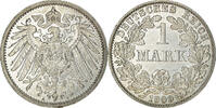 GERMANY - EMPIRE Mark Coin, Wilhelm II, Berlin, Silver, KM:14 -