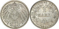 GERMANY - EMPIRE Mark Coin, Wilhelm II, Karlsruhe, Silver, KM:14 -