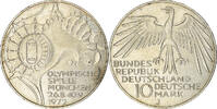 GERMANY - FEDERAL REPUBLIC 10 Mark Coin, Hamburg, Silver -