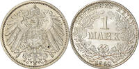 GERMANY - EMPIRE Mark Coin, Wilhelm II, Karlsruhe, Silver, KM:14 -