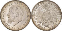 German States 3 Mark Coin, BAVARIA, Ludwig III, Munich -