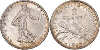 France 2 Francs Coin, Semeuse, Paris, Silver, KM:845.1 -