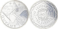 France 10 Euro Guyane, Paris, Silver, KM:1654 -