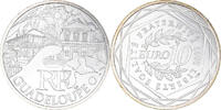 France 10 Euro Guadeloupe, Euros des régions, Paris, FDC -