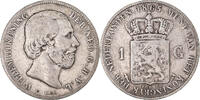 Netherlands Gulden Coin, William III, Silver, KM:93 -