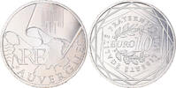 France 10 Euro Auvergne, Paris, Silver, KM:1646 -