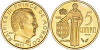 Monaco 5 Centimes Coin, Copper-Aluminum-Nickel, KM:E69 -